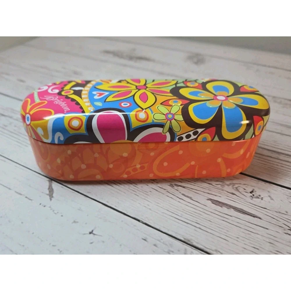 Brighton Floral Metal Eyeglasses / Sunglasses Case **CASE ONLY**